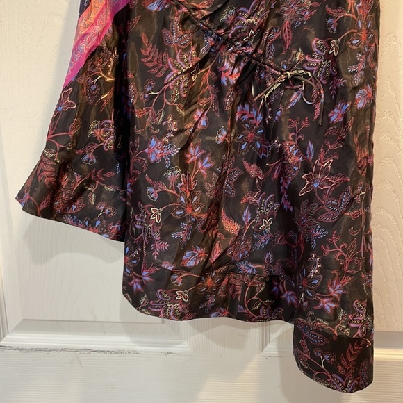 New! Free People Mira One Shoulder Bohemian Print Tunic Tank Top XS - Picture 7 of 7